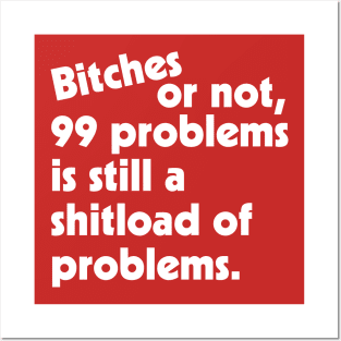 Bitches or Not, 99 Problems is Still a Shitload of Problems Posters and Art